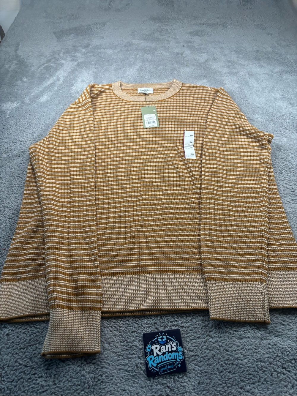 Goodfellow & Co men’s textured crew neck sweater in XXL.